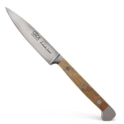 Imagen de Güde Solingen Cuchillo mechador forjado, 8 cm, madera de roble barril, ALPHA FASSEICHE doble virola, Hecho a mano en Alemania