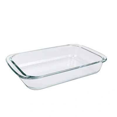 Imagen de plato para hornear de cristal horno, horno cristal, rectangular, lasaña, tostador, oblongo cazuela, 2L