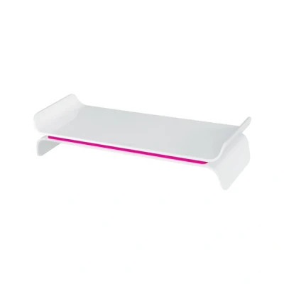 Imagen de Leitz 65040023 Soporte para monitor ajustable Ergo WOW, dos alturas seleccionables, Fucsia/Blanco