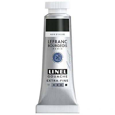 Imagen de Lefranc Bourgeois Linel Escobilla de tubo (14 ml), color negro