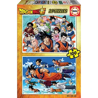 Imagen de Educa 2X100 2 100 piezas, puzzle infantil Dragon Ball, color variado, (18214) , color/modelo surtido