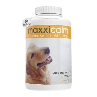Imagen de maxxidog maxxicalm Ayuda Calmante para Perros Alivia el Estrés y la Ansiedad Ingredientes Naturales No somnoliento 60 Comprimidos