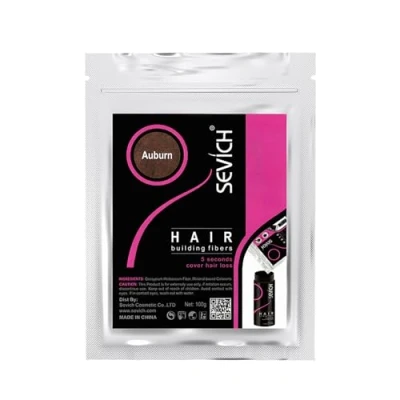 Imagen de Sevich Fibra Capilar Unisex 5 Segundos disimula la caída del cabello, reconstruye el fibras naturales de queratina para cabello debilitado, 100g castaña