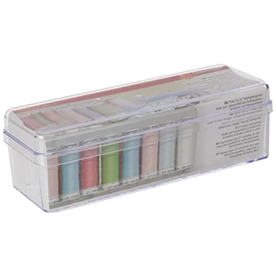 Imagen de Gütermann Caja de Hilo Coser, Algodón, Beige, Capacidad 27 bobinas