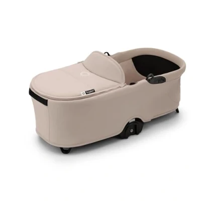 Imagen de Bugaboo capazo Dragonfly, con Colchón Ventilado y Protector, Plegado fácil una Mano o Silla, Compatible el Carrito Urbano Desert Taupe