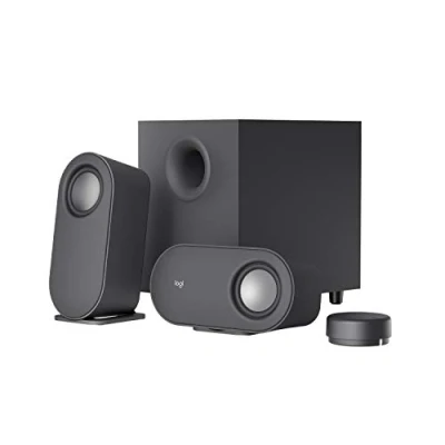 Imagen de Logitech Z407 Bluetooth Altavoces para ordenador con subwoofer y control inalámbrico, Sonido inmersivo, Audio premium varias entradas, USB Negro