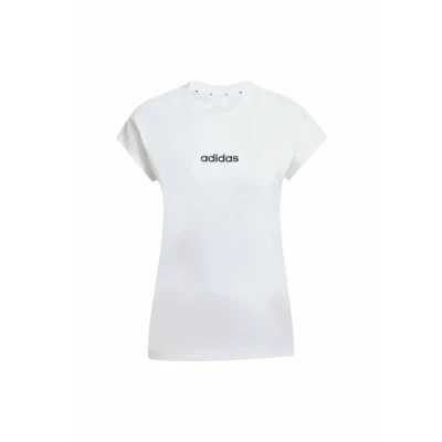 Imagen de adidas Mujer Essentials Linear Cotton T Shirt, White/Black, XXS