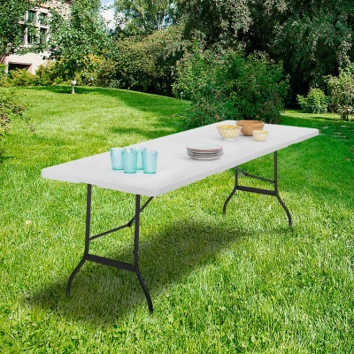 Imagen de ProBache Mesa plegable de auxiliar portátil para Camping o recepción 180 cm
