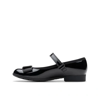 Imagen de Clarks Scala Tap K, Bailarinas Niñas, Negro (Negro Black Pat Pat), 32 EU