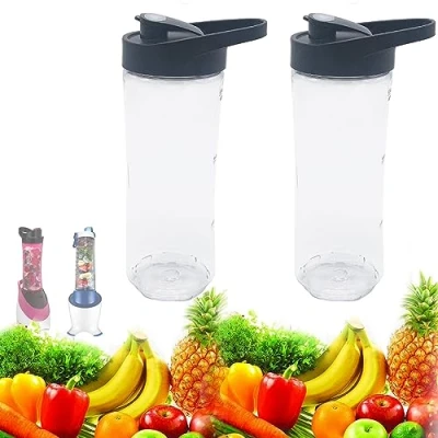 Imagen de Vaso de licuadora 20 onzas, solo botellas Brev Ille, botella batido, repuesto activa mezcla, compatible con modelos Oster Blstpb Blstp2