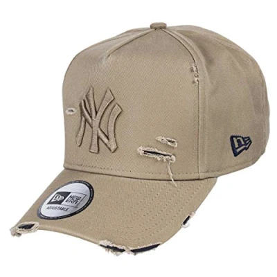 Imagen de New Era York Yankees 9forty A Frame Adjustable Cap Distressed Beige/Navy One Size
