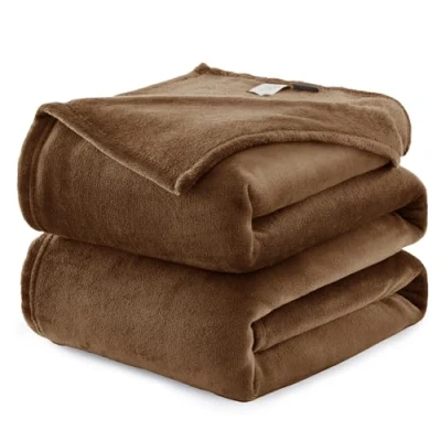 Imagen de WAVVE Manta Extra Grande para Cama 180, Franela Sofá 230x270 cm, Sobrecama Suave, Cálida, Transpirable (270x230 Marrón)