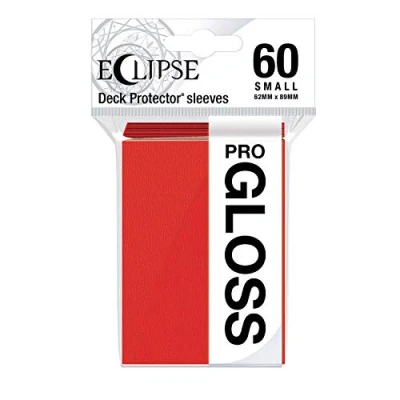 Imagen de Ultra Pro Paquete de 60 mangas pequeñas Eclipse Gloss Apple Red
