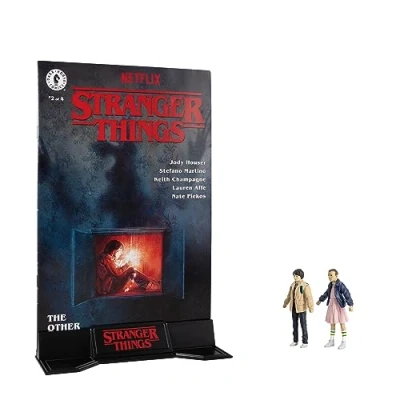 Imagen de Figuras Eleven Y Mike Wheeler Con Cómic Stranger Things Page Punchers 8cm