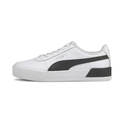 Imagen de PUMA Carina L, Zapatillas Bajas Mujer, White Black Silver, 37.5 EU