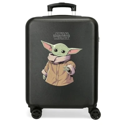 Imagen de Star wars Grogu Maleta de Cabina Negro 40x55x20 cms Rígida ABS Cierre TSA Integrado 38,4L 2,82 kgs 4 Ruedas Dobles Equipaje Mano