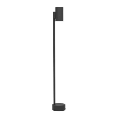 Imagen de EGLO LED Izzalini lámpara de pie para exteriores, jardín, iluminación caminos, metal en negro, incluye bombilla GU10, blanco cálido, IP44, 85 cm