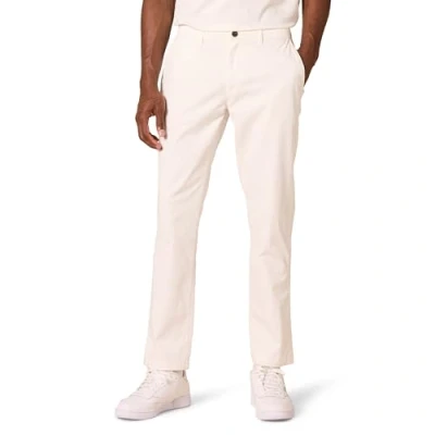 Imagen de Amazon Essentials Pantalón Chino Elástico, Cómodo, Lavado y de Ajuste Deportivo (Previamente Goodthreads) Hombre, Blanco, 30W / 32L