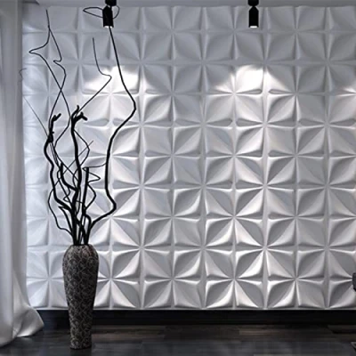 Imagen de Art3d Paneles decorativos de pared 3D con textura 3D, blanco, 3 metros cuadrados (paquete 12)