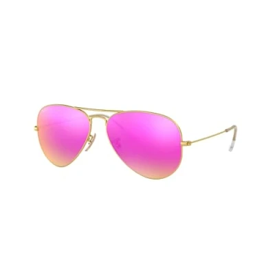 Imagen de Ray Ban Unisex RB3025 AVIATOR 112/1Q Gafas de sol Metal Oro Violeta Piloto Polarizado