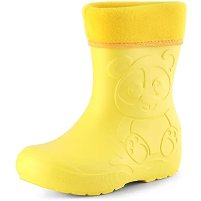 Imagen de Ladeheid Botas de Agua en EVA Unisexo Niños Niñas LA CA 11 (Amarillo, 24/25 EU)