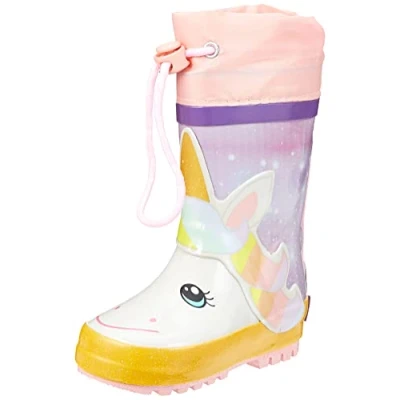 Imagen de Playshoes Einhorn Botas de agua para niños, Talla: 27, Rosa Zapatos