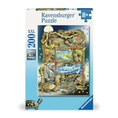 Imagen de Ravensburger Puzle Infantil 12000866 Reptiles en estantería Puzzle XXL de 200 Piezas para niños a Partir 8 años