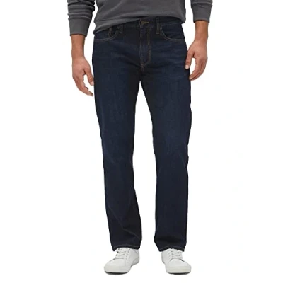 Imagen de GAP Jeans de mezclilla ajuste recto para hombre, Lavado oscuro, 30W x 30L