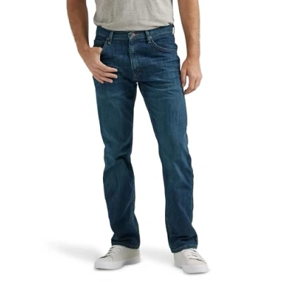 Imagen de Vaqueros Wrangler Authentics elásticos, clásicos, de 5 bolsillos, para hombre Azul 32W x 28L