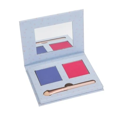 Imagen de MISS NELLA Set de maquillaje para niños con paleta sombras ojos/rubores espejo y pincel (Candy Fantasy)