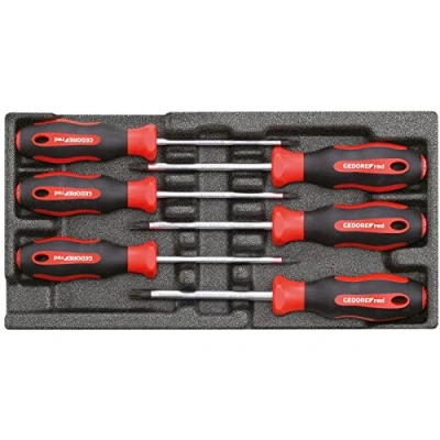Imagen de GEDORE R22150015 Kit de atornilladores en módulo vehículo (refuerzo espuma blanda PU)