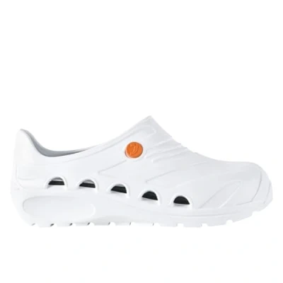 Imagen de SAFETY JOGGER Zuecos Ligeros para Hombres y Mujeres OXYVA Antideslizantes, Antibacterianos, Antiestáticos Antifúngicos, Zapatos de Seguridad, Oxypas, Blanco, 41 EU