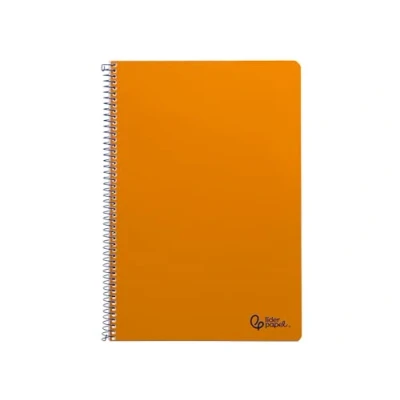 Imagen de Liderpapel Cuaderno espiral a4 smart tapa blanda 80h 75gr cuadro 4mm con margen color naranja