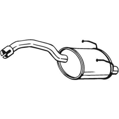 Imagen de BOSAL 148 357 Silenciador trasero FIAT: 500 Hatchback, Panda II Hatchback