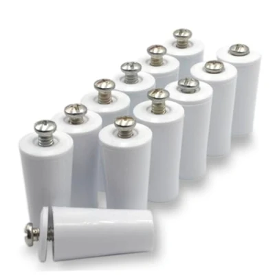 Imagen de Topes Persiana Blanco de 40mm para Persianas Enrollables. Fabricados en PVC, Pack 12 Unidades Cada Tope Incluye Todo lo Necesario su Montaje.