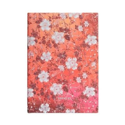Imagen de Paperblanks Agenda 13 Meses 2025, Sakura, Midi, Apaisado, Cierre con Banda Elástica