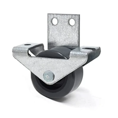 Imagen de Design61 Ruedas para cama (4 unidades, atornillables lateralmente, 30 x 15 mm, con superficie de rodadura blanda)