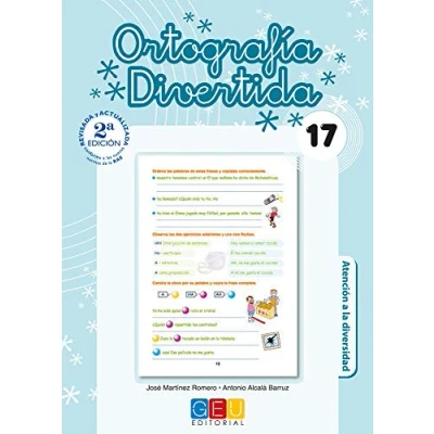Imagen de ortografía divertida 17 / Editorial GEU 6º Primaria Mejora la Recomendado como apoyo Con actividades sencillas de repaso (SIN COLECCION)