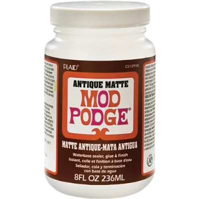 Imagen de Plaid Mod Podge Waterbase Sealer, Glue and Finish (8 Ounce), CS12948 Antique Matte 236 ml Mate Envejecido, acrílico, Multicolor, Talla única,