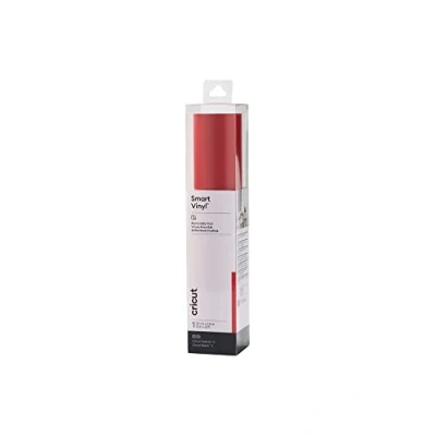Imagen de Cricut Smart Vinyl Removable 1 sheet 33cm x Red, Cloruro de polivinilo, 3.6m (12ft), Vinilo, Talla única