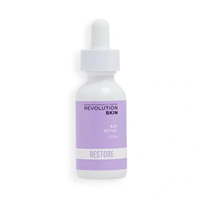 Imagen de Revolution Skincare London, Sérum Facial Retinol 0.2%, Ligero, Reduce las Arrugas y Líneas de Expresión, No Graso, 30ml