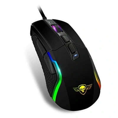 Imagen de SPIRIT OF GAMER Gaming Ratones PRO M7 LED retroiluminado 11 modos Colores RGB Personalizable Hasta 4800 DPI Máx. 3 Perfiles personalizables 7 Botones programables XBOX ONE/PC / PS4