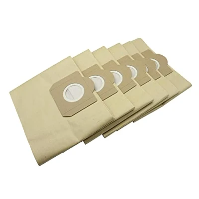 Imagen de KENSHIRE Paquete de 6 bolsas filtro papel compatibles con Karcher WD3 WD3P Wet &amp; Dry aspiradora parte A 2204, 2234 PT, 2534 PT SE 4001, 4002 vacuum, 6.959 130