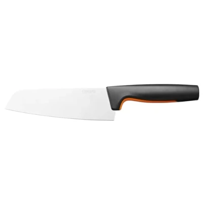 Imagen de Fiskars Cuchillo de chef Santoku, Functional Form, Longitud total: 29 cm, Acero inoxidable japonés/plástico, 1057536