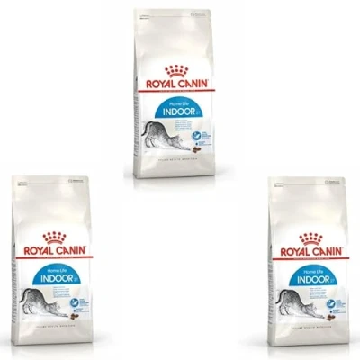 Imagen de ROYAL CANIN Indoor 27 Paquete Doble 2 x 400 g Alimento seco para Gatos de Interior hasta 7 años con Contenido energético Adaptado favorecer y la digestión