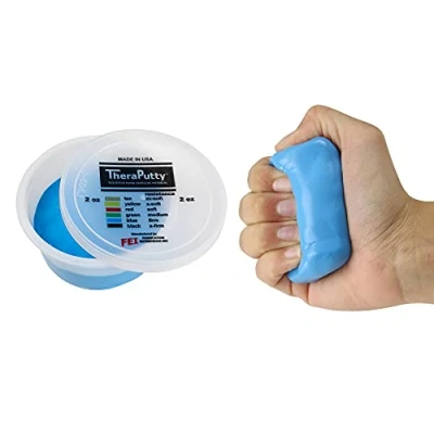 Imagen de CanDo TheraPutty anti bacteriano Pasta modelar 56 g Azul (pesada)