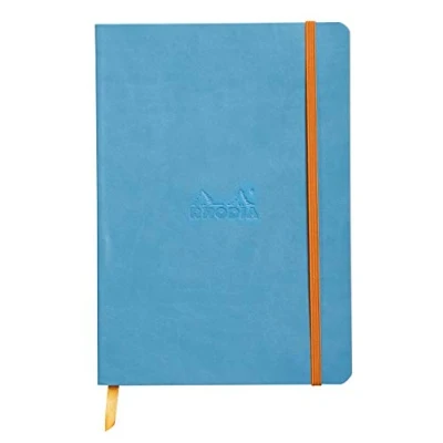 Imagen de Rhodia Rhodiarama Cuaderno de notas, tamaño A5, color azul turquesa