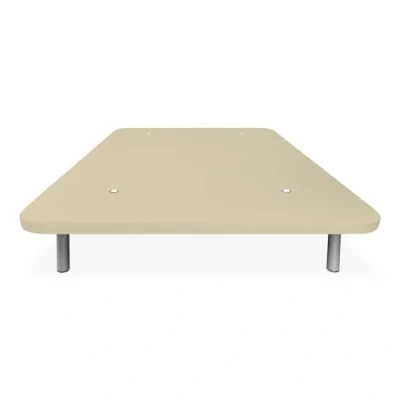 Imagen de Homey Base Tapizada Reforzada para Cama, Estabilidad y Resistencia con 5 Barras Transversales 6 Patas metálicas roscadas de 25cm, 90 x 190, Beige