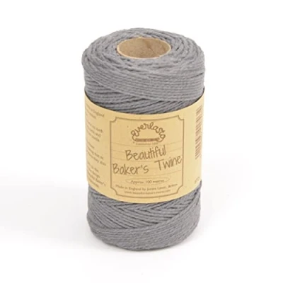 Imagen de EVERLASTO Bobinas de Cordel sólido 100 m para panaderos, Algodón, Gris, 2 mm