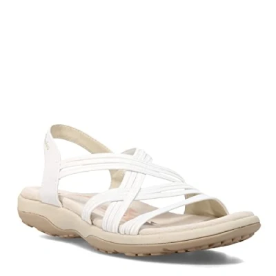 Imagen de Skechers Women&#039;s Multi Strap Sandal Sport, White, Numeric_8